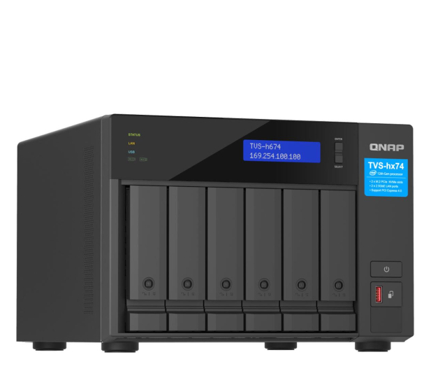 QNAP Serwer NAS TVS-h674-i5-32G 6x0HDD Intel i5-12400 32GB SODIMM DDR4 - 1262711 - zdjęcie 2